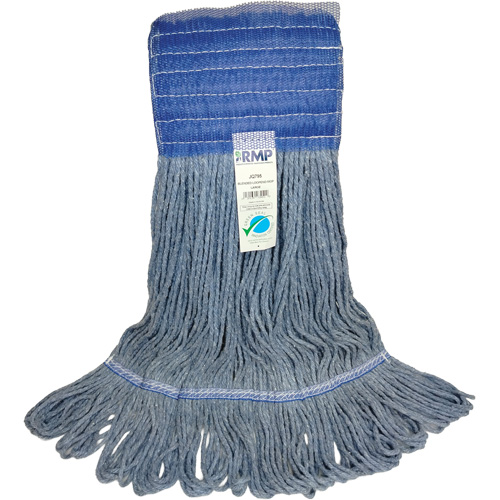 Wide-Band Mop Head, Antimicrobial/Floor Finishing/Specialty, Cotton/Rayon/Synthetic, Loop Style EastCoast Offshore Supplies