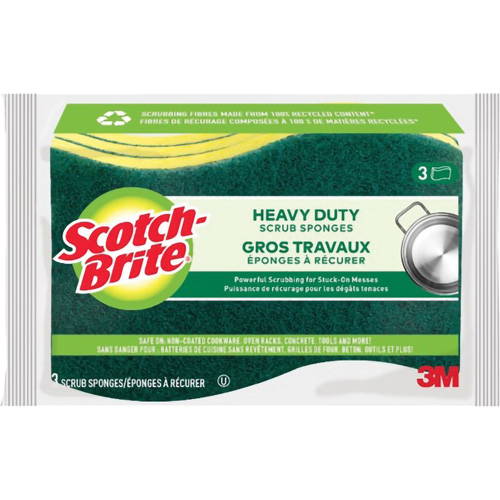 &eacute;ponge &agrave; r&eacute;curer pour les travaux intenses Scotch-Brite, &agrave; r&eacute;curer, 2-3/5" la x 4-2/5" l EastCoast Offshore Supplies