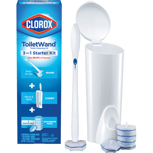 Ensemble de d&eacute;marrage de ToiletWand d&eacute;sinfectante jetable 3-en-1 EastCoast Offshore Supplies