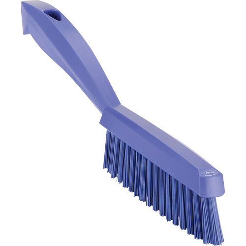 Narrow Hand Brush with Short Handle, Extra Stiff Bristles, 11-4/5" Long, Purple EastCoast Offshore Supplies