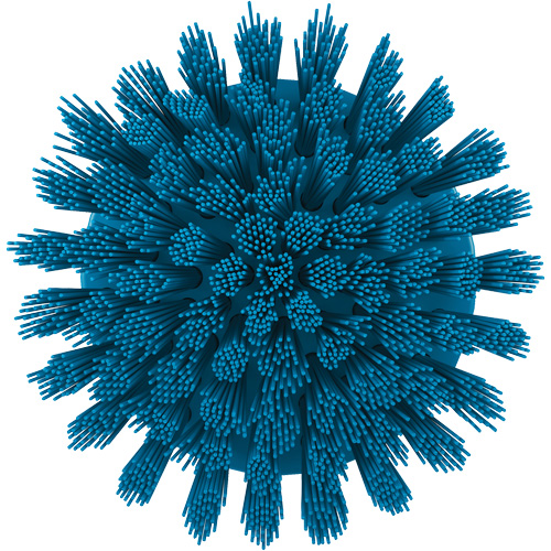 Brosse ronde HyDrive pour perceuse, Soies Tr&egrave;s ferme, Longueur de 3-1/10", Bleu EastCoast Offshore Supplies