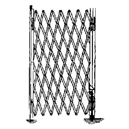 Galvanized Folding Security Gates, Fixed Single Folding, 4' L x 6' H Expanded EastCoast Offshore Supplies