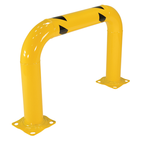 Garde-corps &agrave; profil &eacute;lev&eacute; pour machines, 3' la x 2' h, Jaune EastCoast Offshore Supplies