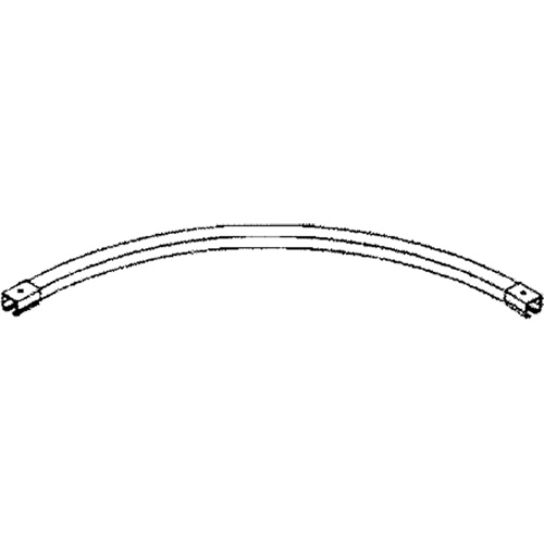 Rail de roulement courb&eacute; sur 90° avec &eacute;clisses pour murs-rideaux, 3' lo EastCoast Offshore Supplies