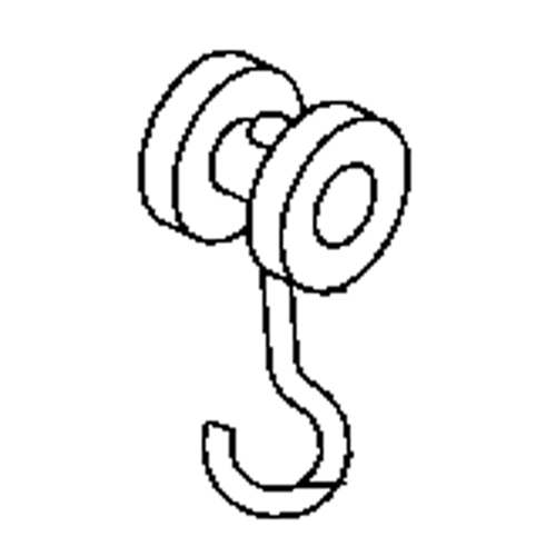 Curtain Partition Track Single Nylon Roller EastCoast Offshore Supplies