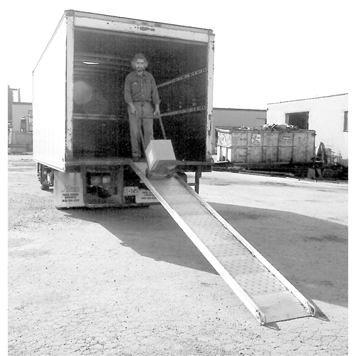 Aluminum Walk ramps with Perforated Traction Grip, 1500 lbs. Capacity, 38" W x 12' L EastCoast Offshore Supplies