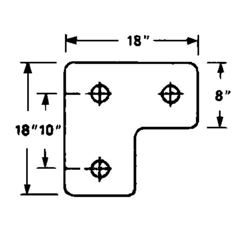Molded Rubber Dock Guards, Rubber, 18" W x 4" D x 18" H EastCoast Offshore Supplies