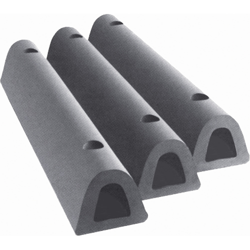D&eacute;fenses de quai en caoutchouc refoul&eacute;, Caoutchouc, 4-1/2" la x 12" lo x 3-3/4" p EastCoast Offshore Supplies