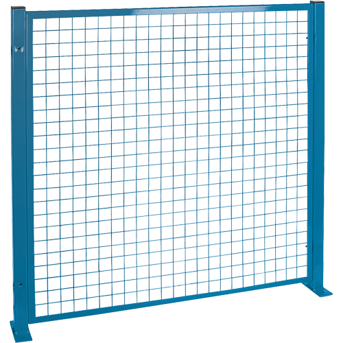 Protecteurs de p&eacute;rim&egrave;tre - Style treillis m&eacute;tallique, 4' h x 4' la, Bleu EastCoast Offshore Supplies