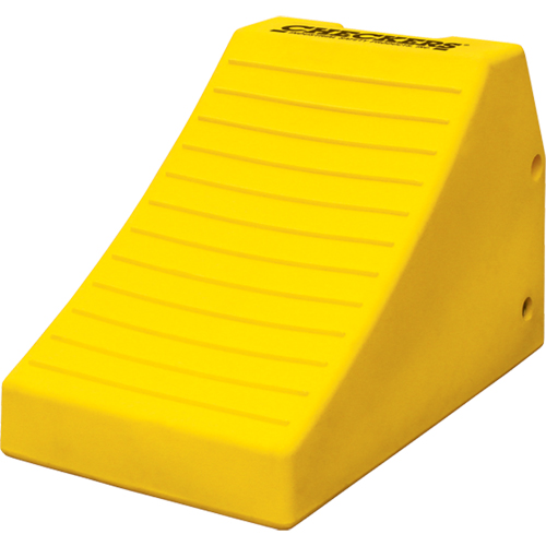 Heavy-Duty Wheel Chocks, Polyurethane, Safety Yellow, 14-1/2" W x 24-3/5" D x 16" H EastCoast Offshore Supplies