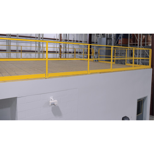 Mezzanine Safety Gate, 68-1/2" L x 42" H, 80-1/16" Raised, Yellow EastCoast Offshore Supplies
