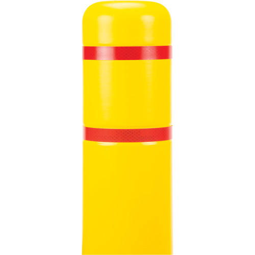Polyethylene Bollard Cover, 4-1/2" Dia. x 52" L, Red/Yellow EastCoast Offshore Supplies