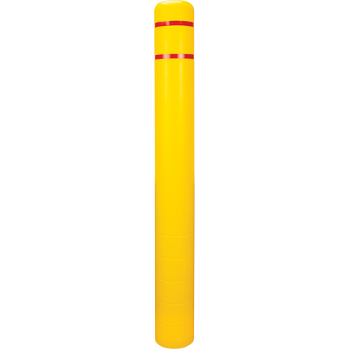 Polyethylene Bollard Cover, 6-5/8" Dia. x 60" L, Red/Yellow EastCoast Offshore Supplies