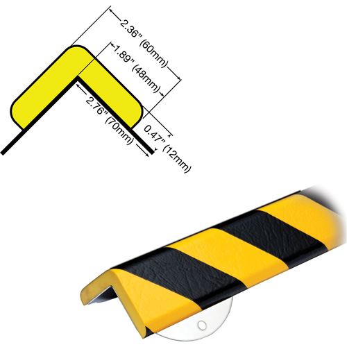 WPK-H+ Profile 1/2M Corner Protection Bumper Guard Wall Protection Kit EastCoast Offshore Supplies