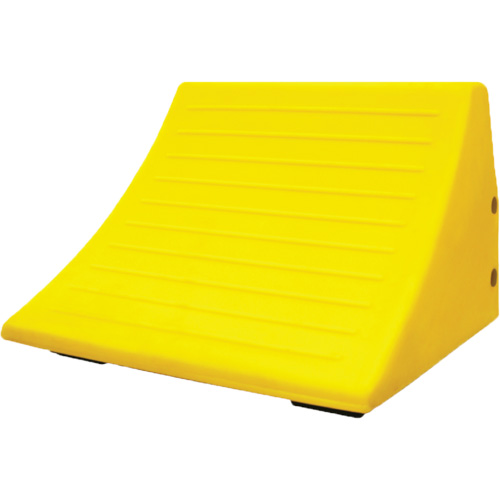 70 Ton Large Equipment Wheel Chock with Handle, Urethane, Yellow EastCoast Offshore Supplies