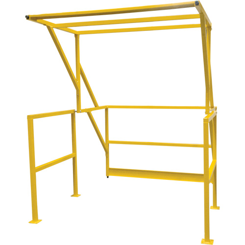 Barri&egrave;re de s&eacute;curit&eacute; pour mezzanine, 70" lo x 77" ha, 78" &eacute;lev&eacute;e, Jaune EastCoast Offshore Supplies