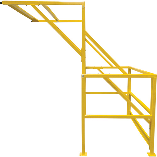 Barri&egrave;re de s&eacute;curit&eacute; pour mezzanine, 70" lo x 77" ha, 78" &eacute;lev&eacute;e, Jaune EastCoast Offshore Supplies
