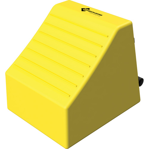 Checkers Safety Heavy-Duty Ultra Class Mining Wheel Chock, HDPE, Yellow, 14-1/2" W x 17-1/2" D x 16" H EastCoast Offshore Supplies