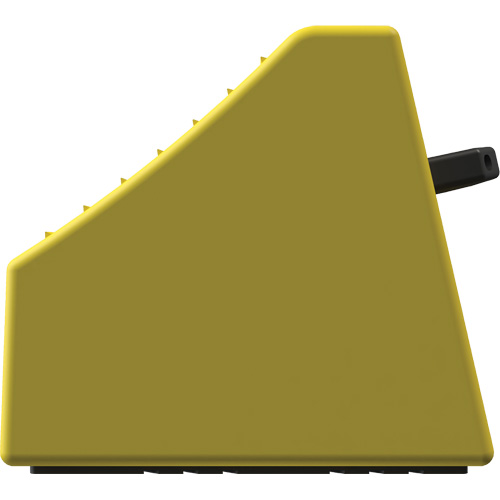 Cale de roue ultra-robuste pour l'exploitation mini&egrave;re Checkers Safety sans support, PEHD, Jaune, 14-1/2" la x 17-1/2" p x 16" h EastCoast Offshore Supplies