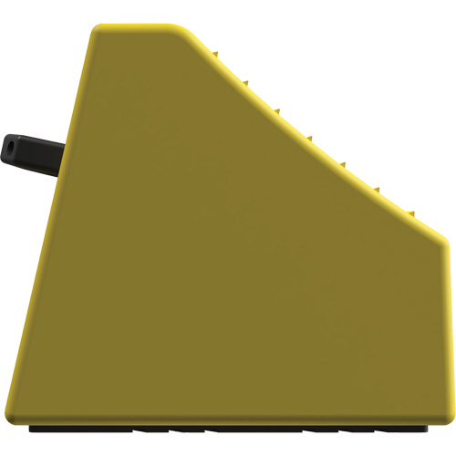 Cale de roue ultra-robuste pour l'exploitation mini&egrave;re Checkers Safety sans support, PEHD, Jaune, 14-1/2" la x 17-1/2" p x 16" h EastCoast Offshore Supplies