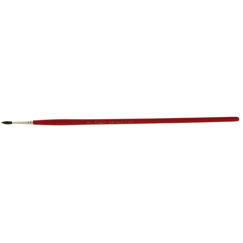 Pinceau de forme ronde pour marquage, Largeur de la brosse de 9/64", Soie de chameau, Manche &agrave; Bois EastCoast Offshore Supplies
