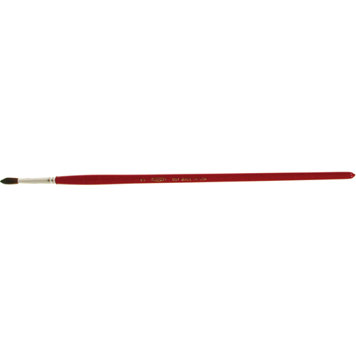 Pinceau de forme ronde pour marquage, Largeur de la brosse de 3/16", Soie de chameau, Manche &agrave; Bois EastCoast Offshore Supplies