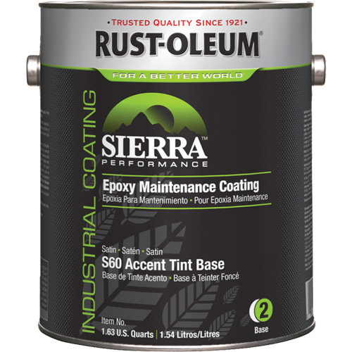 Sierra Performance S60 Water-Based Epoxy Maintenance Coating Accent Base, Gallon, Tint Base EastCoast Offshore Supplies