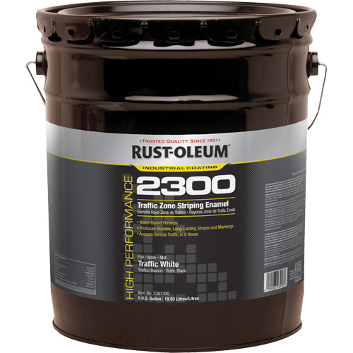 Peinture pour traçage de ligne invers&eacute;e Syst&egrave;me 2300 &agrave; haut rendement, Blanc, 5 gal., Seau EastCoast Offshore Supplies