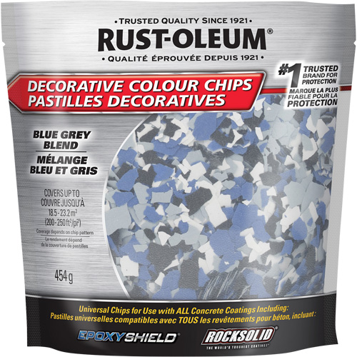 Decorative Colour Chips, 474 g, Bag, Blue Grey Blend EastCoast Offshore Supplies