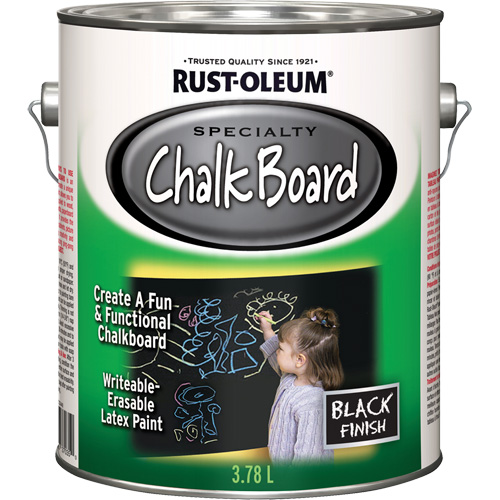 Specialty Chalk Board Paint, 3.78 L, Gallon, Black EastCoast Offshore Supplies