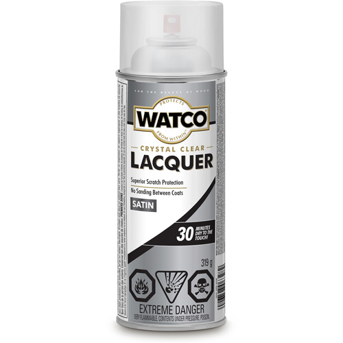 Watco&reg; Lacquer Wood Finish, 319 g, Clear, Satin EastCoast Offshore Supplies