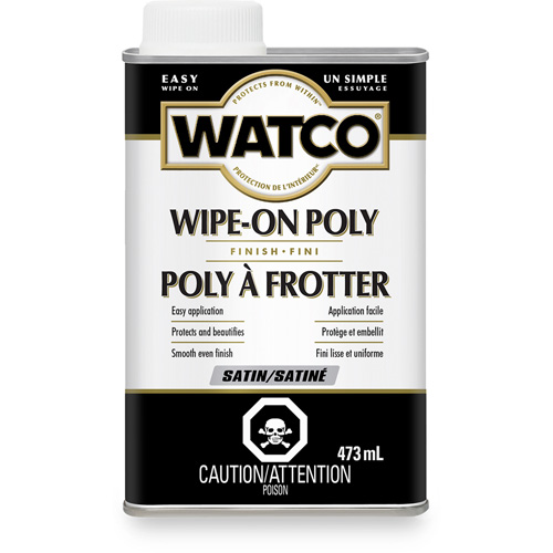 Teinture &agrave; essuyage en poly Watco, 473 ml, Transparent, Satin EastCoast Offshore Supplies