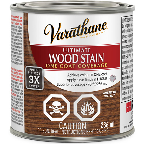 Varathane&reg; Ultimate Wood Stain, 236 ml, American Walnut EastCoast Offshore Supplies