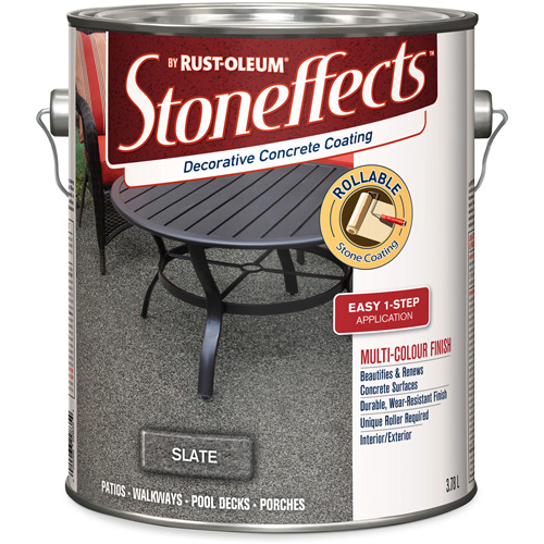 Stoneffects Decorative Concrete Coating, 3.4 L, Solvent-Based, Textured, Grey EastCoast Offshore Supplies