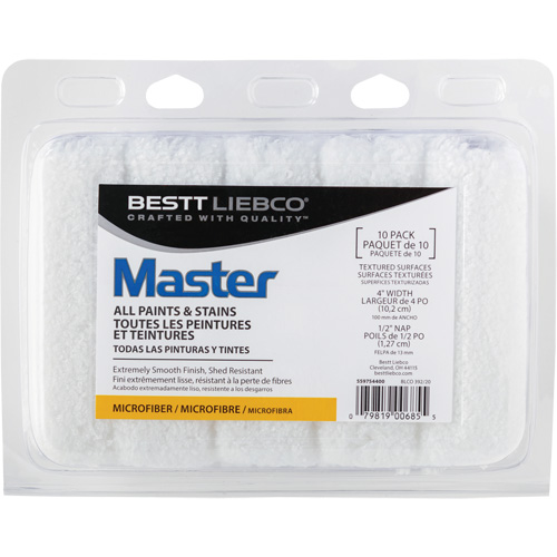 Master Microfiber Roller Cover, 13 mm (1/2") Nap, 101.6 mm (4") L EastCoast Offshore Supplies
