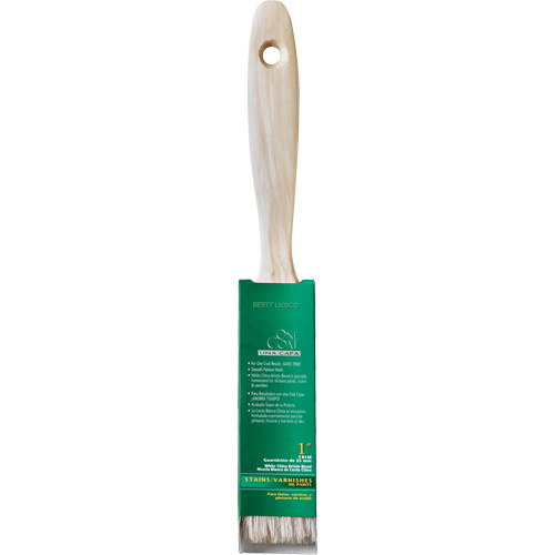 One Coat Trim & Wall Brush, White China, Wood Handle, 1" Width EastCoast Offshore Supplies