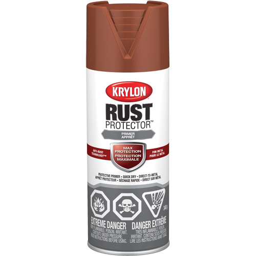 Peinture &agrave; &eacute;mail Rust Protector, Appr&ecirc;t oxyde rouge, Tr&egrave;s mat, 12 oz, Canette a&eacute;rosol EastCoast Offshore Supplies