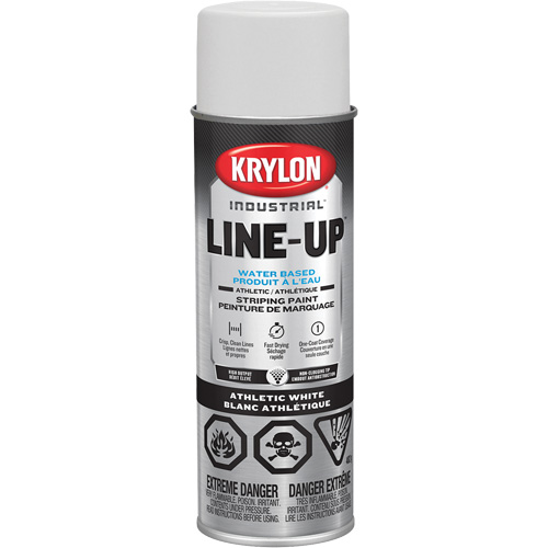 Peinture en a&eacute;rosol industrielle pour le marquage de terrain de gymnastique LINE-UP, Blanc, 18 oz, Canette a&eacute;rosol EastCoast Offshore Supplies