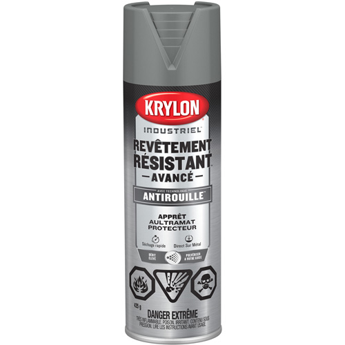 Tough Coat&reg; Advanced Paint with Rust Barrier Technology, Grey Primer, Ultra-Flat, 425 g, Aerosol Can EastCoast Offshore Supplies