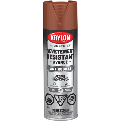 Tough Coat&reg; Advanced Paint with Rust Barrier Technology, Red Oxide Primer, Ultra-Flat, 425 g, Aerosol Can EastCoast Offshore Supplies