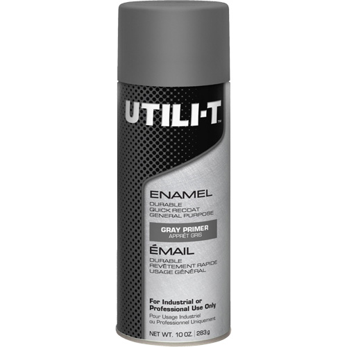 UTILI-T General Purpose Enamel Spray Paint, Grey Primer, 10 oz./283 g, Aerosol Can EastCoast Offshore Supplies