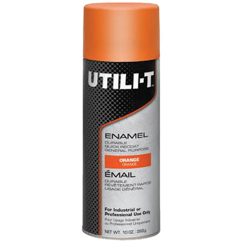 Peinture-&eacute;mail en a&eacute;rosol polyvalent UTILI-T, Orange, Brillant, 10 oz/283 g, Canette a&eacute;rosol EastCoast Offshore Supplies