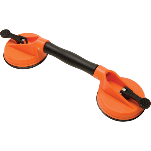 Manually Operated Hand Vacuum Cups - Double Handcup-Swivel, 50 lbs. Capacity, 4-5/8", Lever, 13" Handle Length EastCoast Offshore Supplies