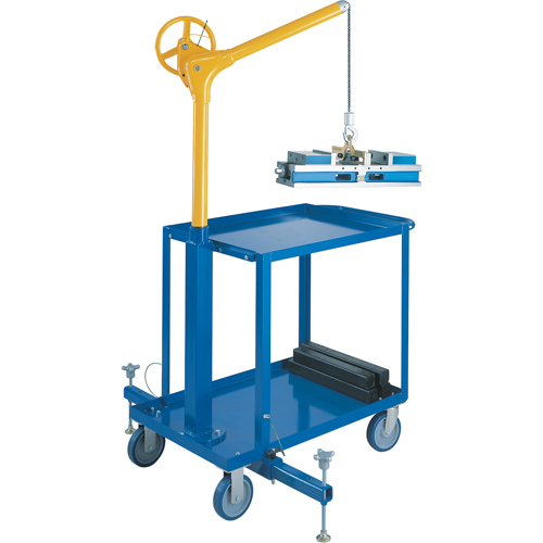 Tall Industrial Lifting Device with Mobile Cart, 500 lbs. (0.25 tons) Capacity EastCoast Offshore Supplies