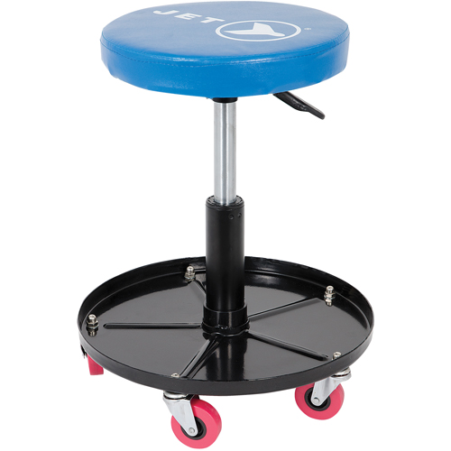 JMS-642A Si&egrave;ge roulant ajustable pour m&eacute;canicien, Vinyle, Bleu, Capacit&eacute; 300 lb EastCoast Offshore Supplies