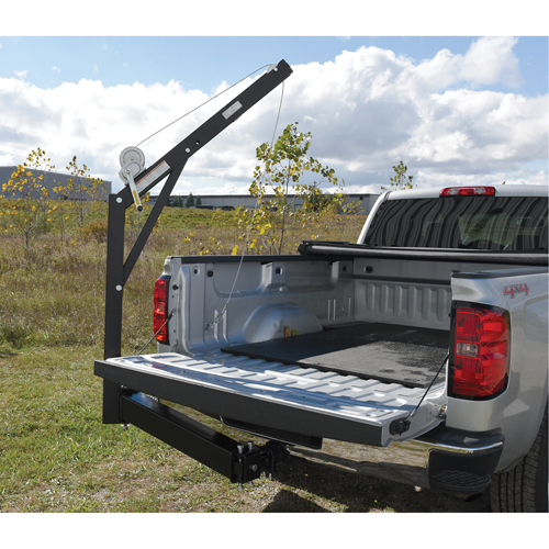 Hitch Mounted Truck Jib Crane, 600 lbs. (0.3 tons) Capacity, 84-5/8" Max. Clearance EastCoast Offshore Supplies