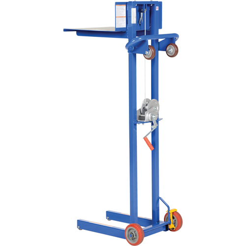 Platform Lift Stacker, Hand Winch Operated, 400 lbs. Capacity, 58" Max Lift EastCoast Offshore Supplies