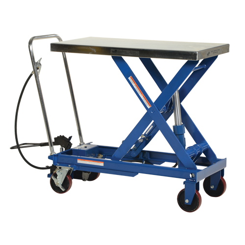 Pneumatic Hydraulic Scissor Lift Table, Steel, 39-1/2" L x 20" W, 1750 lbs. Cap. EastCoast Offshore Supplies