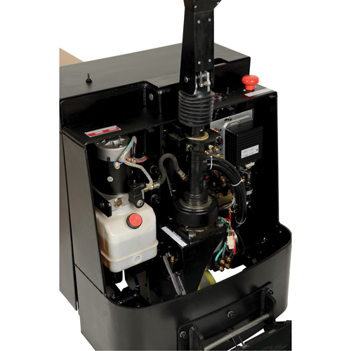 Transpalette &eacute;lectrique motoris&eacute; a/plateforme &agrave; conducteur debout, Capacit&eacute; 4500 lb, 96" lo x 30" la EastCoast Offshore Supplies