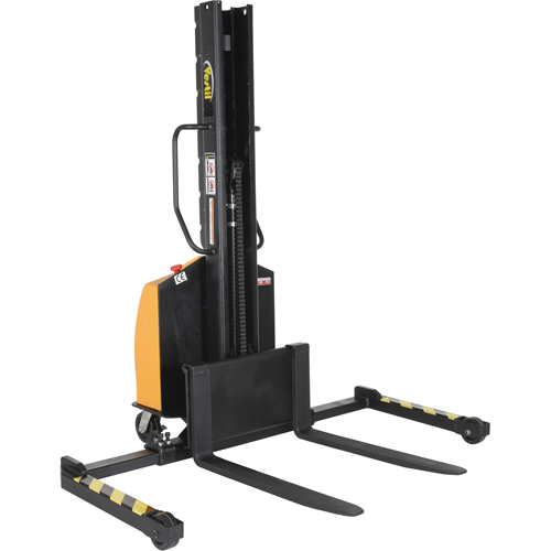 Narrow Mast Powered Lift Stacker, Electric Operated, 1500 lbs. Capacity, 63" Max Lift EastCoast Offshore Supplies